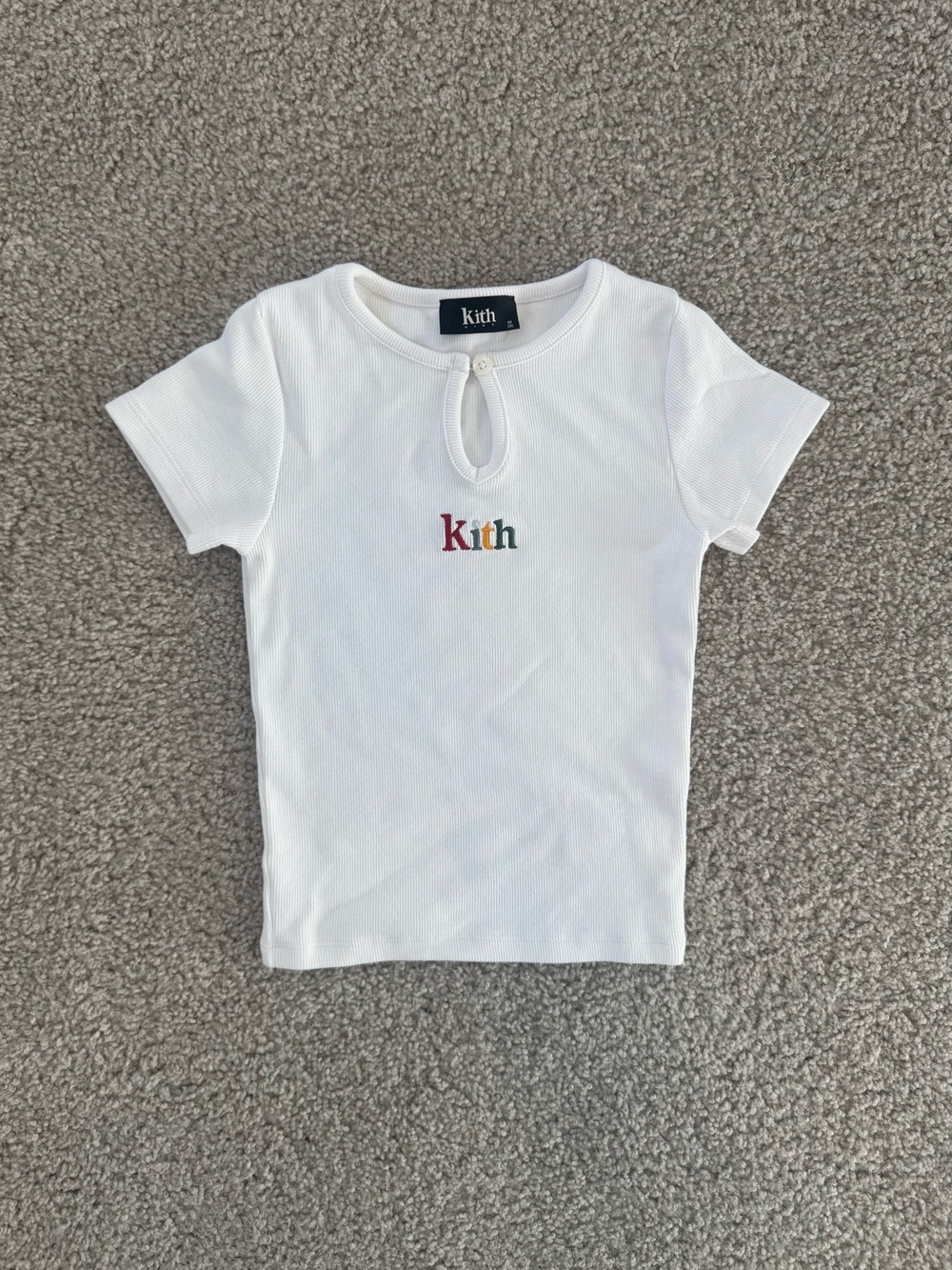 Kith Girls Ribbed Logo Tee